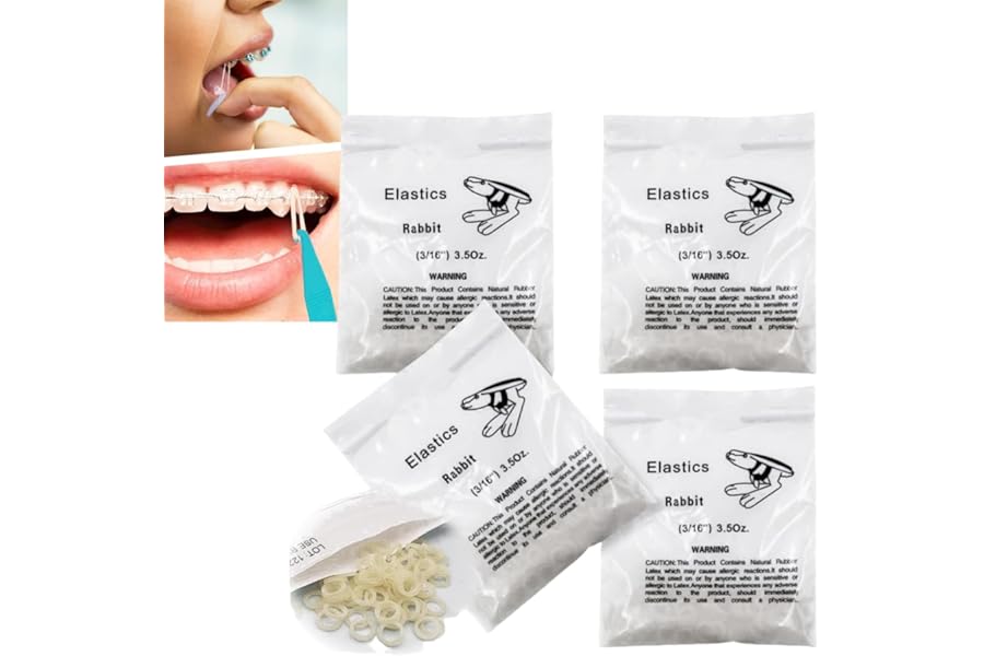 400 Pcs Small Rubber Bands for Teeth Braces,Multi-Purpose Dental Bands,Braces Elastic Bands for Teeth,Teeth Gap Bands,Braces Rubber Bands,Dental Orthodontic Elastic Bands,Braces Bands,Dental Bands