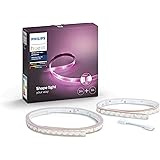 Philips Hue White and Color Ambiance Lightstrip Plus LED-Streifen, Silikon, mehrfarbig, 3 Metros + alimentador