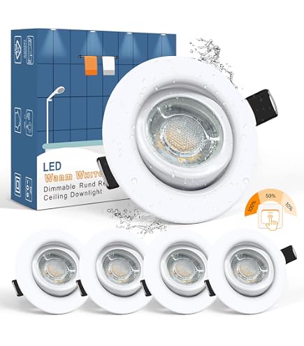 Vivida ALYS Faretto LED Incasso Orientabile 3W 3000K Caldo - Diametro 85mm, Foro 70mm - Bianco