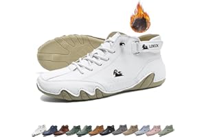 LOVEWLVNCL Bottes hautes italiennes en cuir souple faites à la main avec Velcro, chaussures Beck for hommes bottes hautes imperméables antidérapantes légères et respirantes baskets décontractées for la randonnée