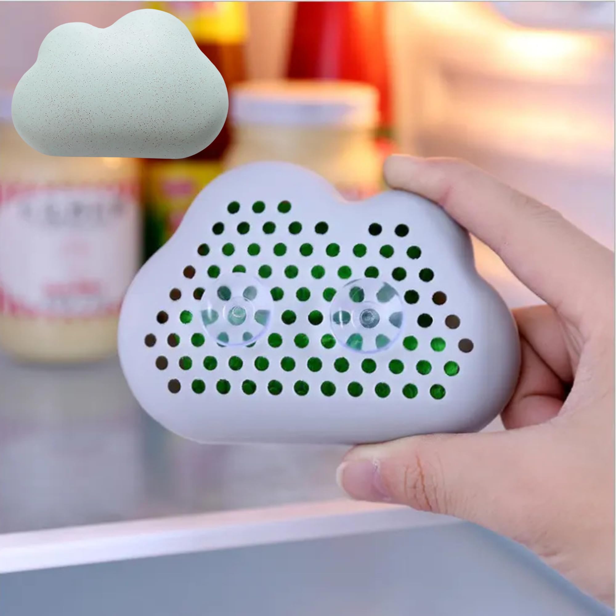 MYTHOS Refrigerator Deodorizer with Activated Charcoal - Bamboo Kitchen Gadgets for Fridge & Freezer - Unscented Air Freshene