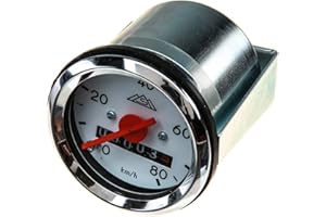 B&M MMB Tachometer Ø48mm bis 80 km/h - Simson KR51 Schwalbe, SR4-1 Spatz, SR4-2 Star, SR4-3 Sperber, SR4-4 Habicht
