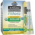 Garden of Life Dr. Formulated Probiotics Fitbiotic Weight Management Powder 50 Billion Cfu & Prebiotic Fiber, Organic & Non-Gmo Digestive Gut Health Probiotic Supplement, 20 Single Serving Packets