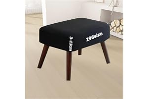 Pallöverdrag Ottoman Överdrag Fotpallsöverdrag Fällbar pall Jacquard Soft Pallöverdrag Pufföverdrag med Elastisk Botten Rund Fyrkantig Rektangel Vaskbar Anpassningsbar för Barstol Vanitystol(2009,45 x