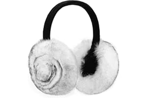 Onmygogo Plush Faux Fur Earmuff for Winter, Soft Warm and Foldable