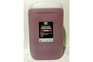 Showtime Chemicals Concentrated Cherry Screenwash | Leaves Streak—free Finish | Fast Acting | Cherry Fragrance | Effective in All Seasons (25 Litres)