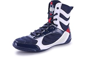 BLBK Scarpe da boxe da uomo per ragazzi Muay Thai Kickboxing Sparring Boxers Trainers scarpe da combattimento traspiranti bodybuilding boxe stivali