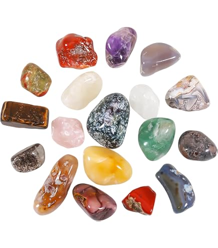 Joycabin 24 Stuks Hartvormige Edelstenen – Natuurlijke Kristallen, Gepolijst, Kleurrijk, 20x20x6 Mm, Voor Meditatie, Chakra En Sieraden