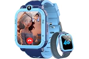 Blackview Smartwatch Kinder, Kann SIM-Karte einstecken, LBS+WLAN+GPS-Tracker, Uhr mit 4G Funktionen, SOS Notruf, Telefonanruf, Videoanrufe, Sprachchat, SMS, Schulmodus, Kinderuhr für Junge und Mädchen
