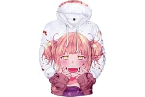 YIMIAO Mujer Sudaderas con Capucha Manga Japonesa Anime My Hero Academia Impresión 3D Niña Manga Larga Hoodie