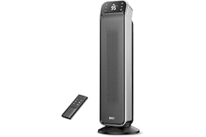 Dreo Ogrzewanie wnętrz, przenośny grzejnik zdalnego sterowania i termostat, 3 tryby, ochrona przed przegrzaniem i przewróceniem, grzejniki elektryczne do użytku w pomieszczeniach, sypialnia