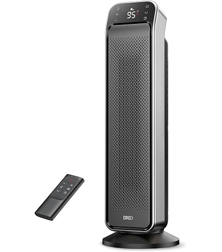 YRHome Radiateur Céramique 3000W – Chauffage Rapide, Ventilateur, 2 Niveaux + Fonction Air Froid, Idéal Garage, Atelier, Chantier