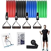 11pcs Heavy Duty Resistance Band Set With Handles, Door Anchor & Ankle - View #5