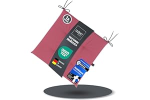 LILENO HOME Laura FUM Lot de 1 coussin de chaise, rose, 40 x 40 x 4,5 cm, pour chaise de jardin, cuisine ou salle à manger, résistant aux UV, pour l'intérieur et l'extérieur, convient comme chaise