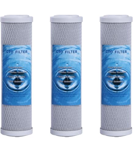 AquaHouse Carbon Block Wasserfilter 5x Set - 10 Zoll Filterpatronen Für Trinkwasser