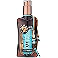 Byron Bay Australia Fast Bronzing Tanning Accelerator Oil SPF 6 Spray - UVA & UVB Instant Protection, Non-Greasy, with Vitamin E & Aloe Vera, Coconut Scent – 200ml