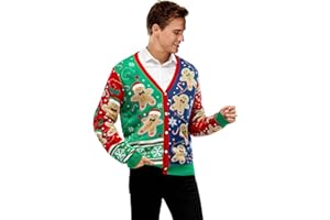 U LOOK UGLY TODAY Męski sweter bożonarodzeniowy, uniseks, nieprzyjemny sweter z dzianiny, Ugly, sweter bożonarodzeniowy, świąteczny