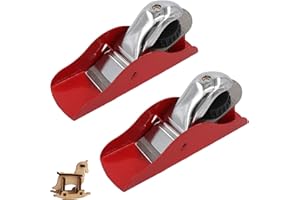 BBBORVOX 2 Pieces Mini Woodworking Hand Planer Woodcraft Tool Woodworking Planer Small Manual Adjustable Smoothing Compact Lightweight Wood Plane Practical Hand Manual Block Planes Tool