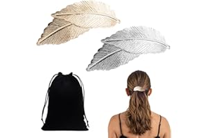 HDGSAFD 2 sztuki damskich spinek do włosów, 1 czarna torba do przechowywania, metalowy spinkę do włosów, ozdoby do włosów, akcesoria do włosów w stylu retro