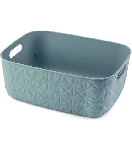 Panier De Rangement CURVER Softex 19L - Gris, 37x29x22 Cm, Empilable, Léger Et 100% Recyclé - 11