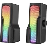 Rampage Arty X13 2.0 Bluetooth'lu Rms 3W*2 RGB Işıklı Multimedia Usb 5V 45dB Gaming Oyuncu Speaker