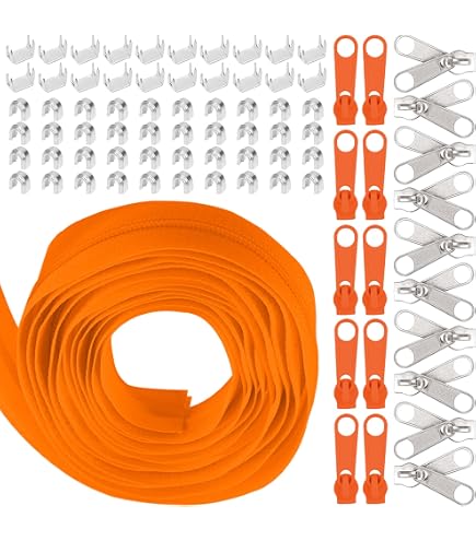 100 Pezzi Cursori Cerniera #3 In Plastica Bianca Per Riparazione - Senza Maniglia, Universali - 4