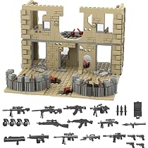 Set Mattoncini Base Militare WW2 - Modello Architettura Militare Fai Da Te