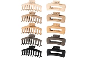 Fousenuk 10 sztuk Duże spinki do włosów, Klipsy do Pazurów do kąpieli i gotowania