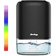 Devology Portable Compact 1100ml Mini Dehumidifier - Electric Energy Efficient - Mould, Mildew, Damp & Condensation Remover for Home, Office, Garage - Super Quiet <30dB 7 LED Mood Lighting Colours