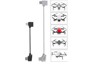 i-LEFANTE Cable para DJI Mavic 2 Pro, Zoom, Spark, Mavic Air, Mavic Pro, Platinum, Mavic Mini Controlador remoto (Micro USB a iOS – para Apple)