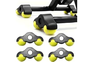 FARYODI Rocker Plate Feet 4 Pieces, Cycling Snap Rocker Feet Adapter Indoor, Portable Rocker Plate Bicycle Trainer, Tennis Ball Feet with 8 Tennis Balls for Wahoo Kickr Core Roller Trainer