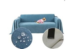 PEXXSUII Sofaüberwürfe Loveseat Abdeckung, Wasserabweisend, Rutschfest, Langlebig, Vollständig, Sofakissen, Stoff, Möbel, Couchschutz für Haustiere Haare Kinder Floppers Hund Katze Kratzer 230 x 180cm