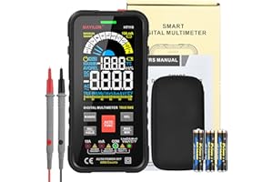 BILIVRY Multimetro Digitale True RMS 10000 Conteggi, CAT.IV 600V | CAT.III 1000V Amperometro Intelligente,Tester di Continuità, Misurazione della Tensione, Resistenza Elettrica.