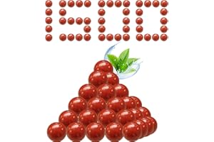 NWIWI Slingshot Ammunition Pack of 1500 Biodegradable 10 mm Slingshot Ammunition Clay Balls Twin Ammunition for Shooting and Hunting Shooting Exercises Slingshot Clay Balls (Red)