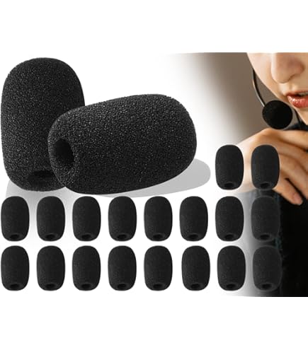 Spugna Antivento Antipop Per Microfono Universale, Colore Nero - WS06BK