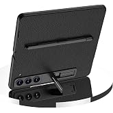 Fogy Galaxy Z Fold 5 ile Uyumlu S Kalem Yuvası İle Kickstand Vaka L&uuml;ks Tek Par&ccedil;a Flap Kılıf
