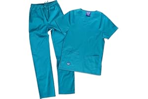 WORKTEAM CREATING STYLE AT WORK WORKTEAM B9150 Uniforme Sanitario de Algodón, Tejido Elástico. Conjunto Sanitario, Médico, Enfermera, Dentista, Estética, Veterinaria. Unisex