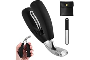 DGSLWH 1 szt. Wytrzymałe obcinaczki do paznokci, obcinaczki do paznokci ze stali nierdzewnej, obcinaczki z kątowymi głowicami z łapaczem, obcinaczki do paznokci, obcinaczki do paznokci u stóp, odpowiednie