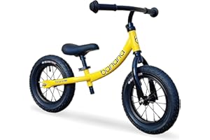 BANANA BIKE Banana GT Balance Bike - Bici leggera per bambini e bambine di 2, 3, 4 e 5 anni - Bici senza pedali per bambini con manubrio e sedile regolabile - Alluminio, ruote ad aria