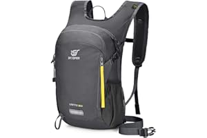 SKYSPER Hiking Backpack 15L Small Travel Rucksack for Camping Walking Travelling Lightweight Outdoor Bagpack for Women Men