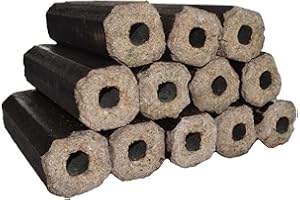 Hartholzbriketts PINI-Kay Holzbriketts Brennholz 20kg Briketts hoher Heizwert + GRATIS HLKauf Block