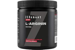 L-Arginin 5600 mg per Dos - Fri Form 100% Rent - 360 Veganska Kapslar | med Vitamin B9 - Rent Aminosyra av Växtursprung - Glutenfri, Laktosfri, Sojafri - 6-8 per Dag - Zenement