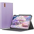INFILAND Galaxy Tab S9 FE Case, Multi-Angle Stand Cover for Samsung Galaxy Tab S9 FE 11 Inch [Auto Wake/Sleep], Pale Violet
