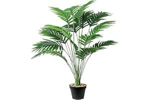 YJWZ Planta Artificial Grande 84 cm Planta Artificial Decorativa para Exterior Interior Planta Palmera Alta Plástica con Maceta para Decoración Hogar Sala de Estar Oficina Balcón