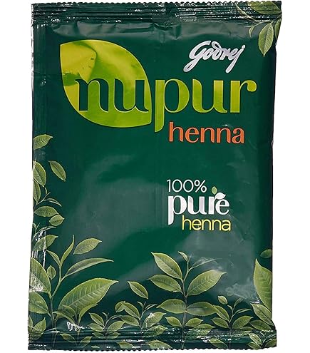 Godrej Nupur Heena Hair Colour 400g – 100% Pure Henna Powder for