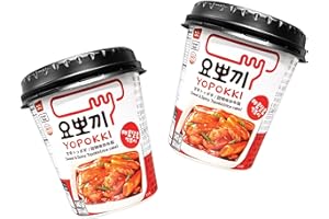 Yopokki - Pastel de arroz coreano en taza - Copa de arroz coreano - OG ASIA (2 unidades)