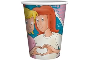 Party Factory `Bibi & Tina´8 Pappbecher, 250ml, bunt, Einwegbecher, Partybecher für Kindergeburtstag oder Mottoparty