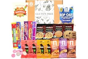 GIFT HARBOUR Gluten Free Hamper with Chocolate Biscuits & Snacks - Gluten Free Food Gift for Men & Women - Nairn's Biscuits & Crisps, Assorted Shortbread & Cookies, Chocolate, Sweets & Fruit Treats
