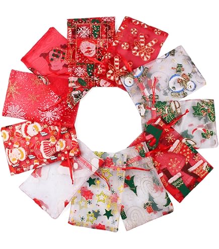 50 Mini Sacchetti Regalo Rosa Oro Con 'Grazie' E Fiocchi - 11.5x4.5x10 Cm Per Bomboniere Matrimonio E Compleanni