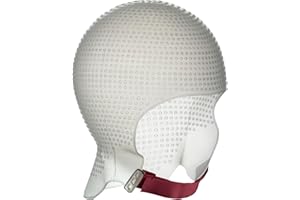 DOMPEL Sparta Bonnet de cheveux en silicone 2,4 K Blanc | Mèches parfaites | 2 400 trous stratégiquement positionnés | Design incurvé pour un ajustement parfait | Réutilisable
